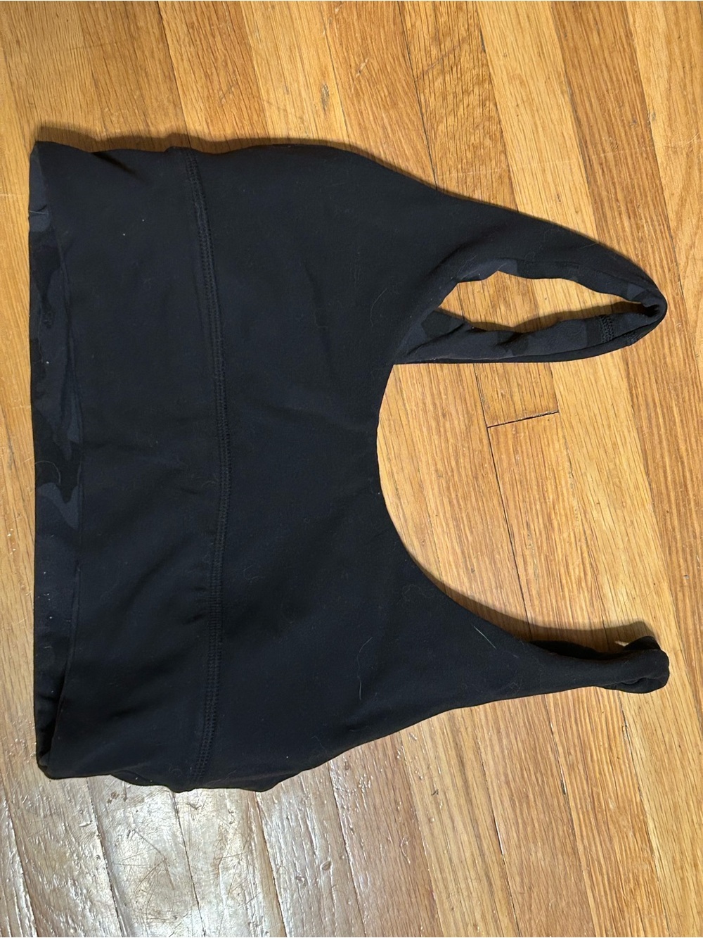 LULULEMON ALIGN BRA SIZE 4 black/black camo reversible